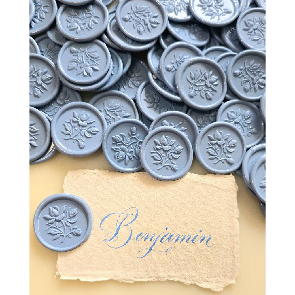 

(KSH) Lystia - 1 Pcs Wax Seal Coin Instan Siap Pakai HS21 / Segel undangan wax seal DIY / Hampers / Souvenir / Hadiah / Hiasan / art & Craft / candle wax seal coin langsung tempel sudah include double tape