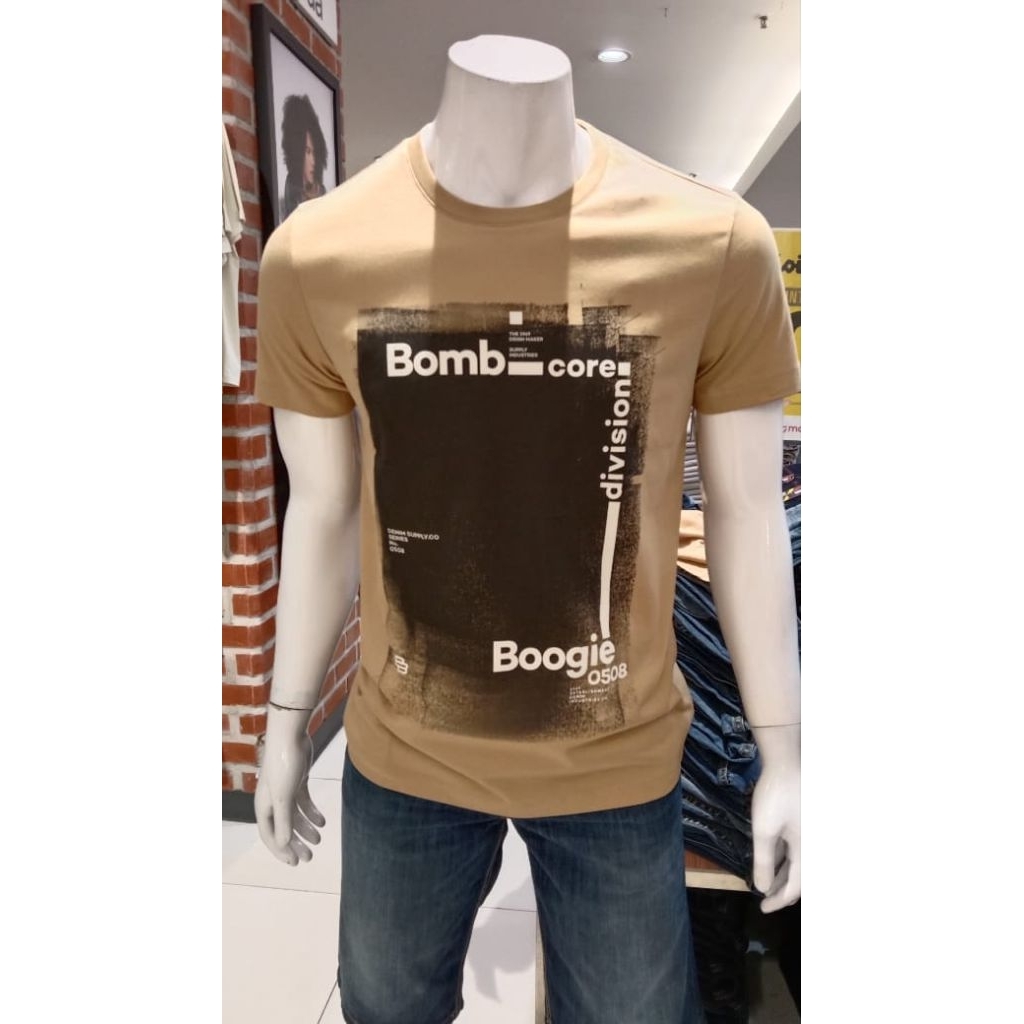BOMBBOOGIE Kaos T-shirt Pria Dewasa Original Size S-XL