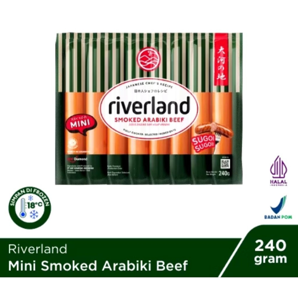

RIVERLAND - Mini Smoked Arabiki Beef Sausage 240 Gram