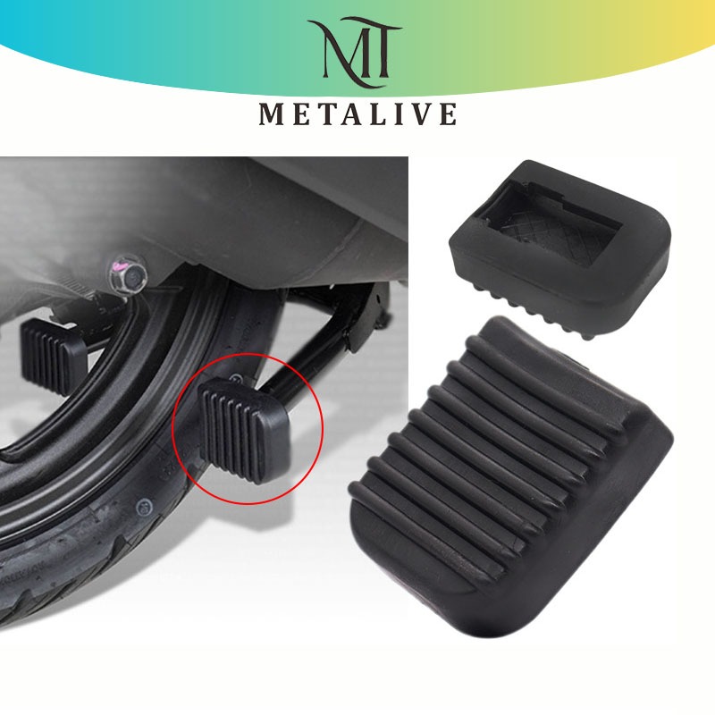 METALIVE Cover Standar Samping Karet Sepatu Motor Universal ANTI-SLIP