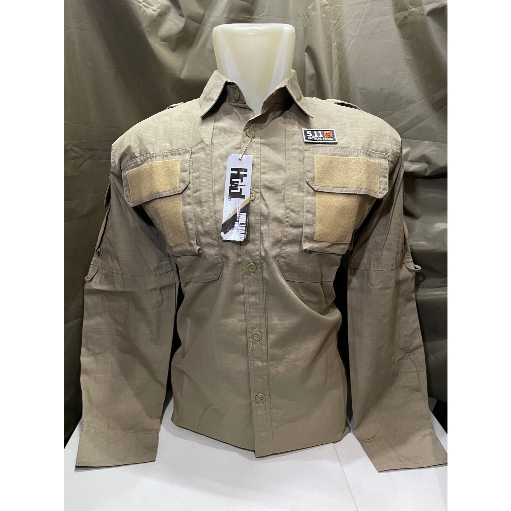 Kemeja 511 Tactical Cream Lengan Panjang - Kemeja  511 Tactical Lengan Panjang