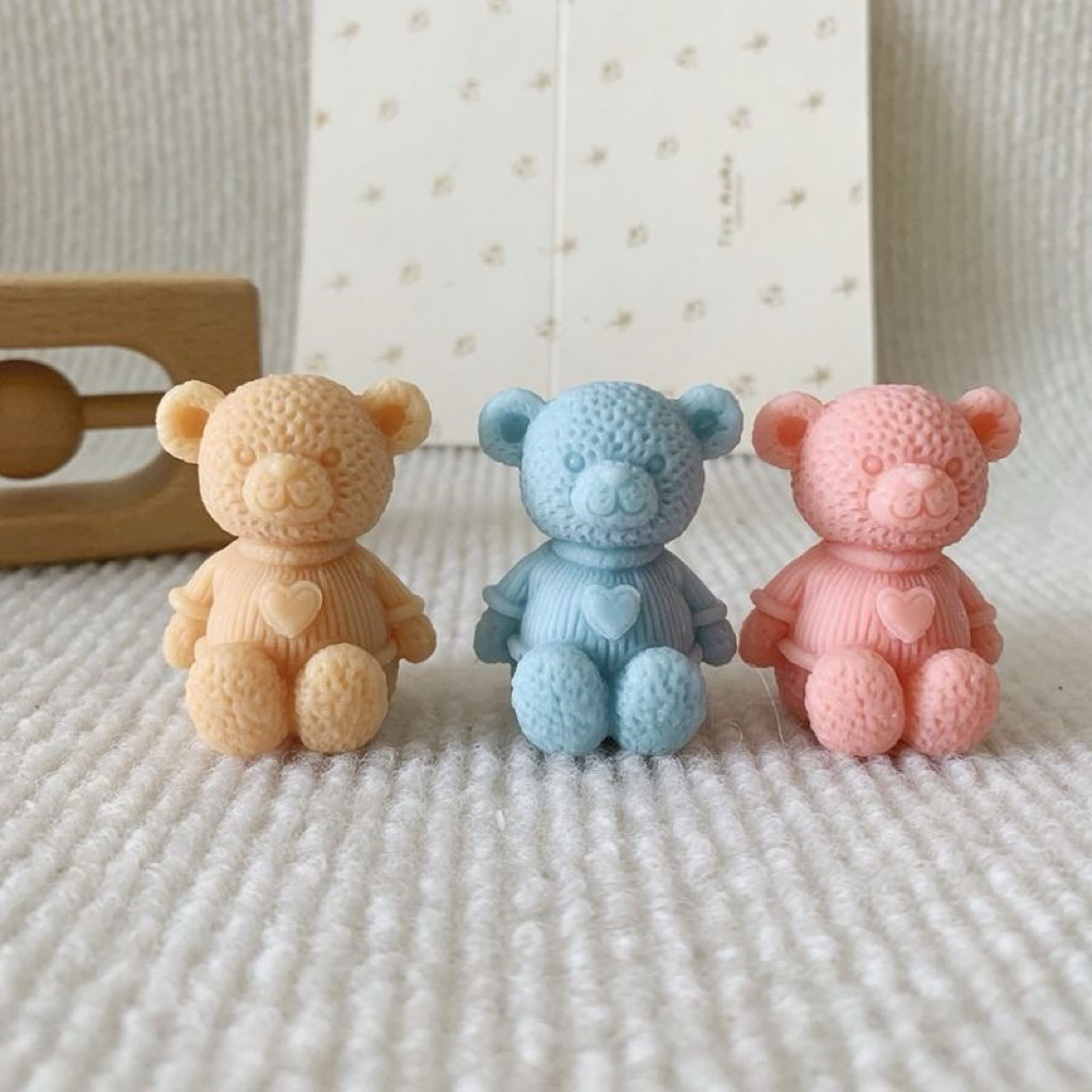 Twntiesgirl Lover Teddy Candle // Lilin premium // Lilin suvenir // Souvenir wedding