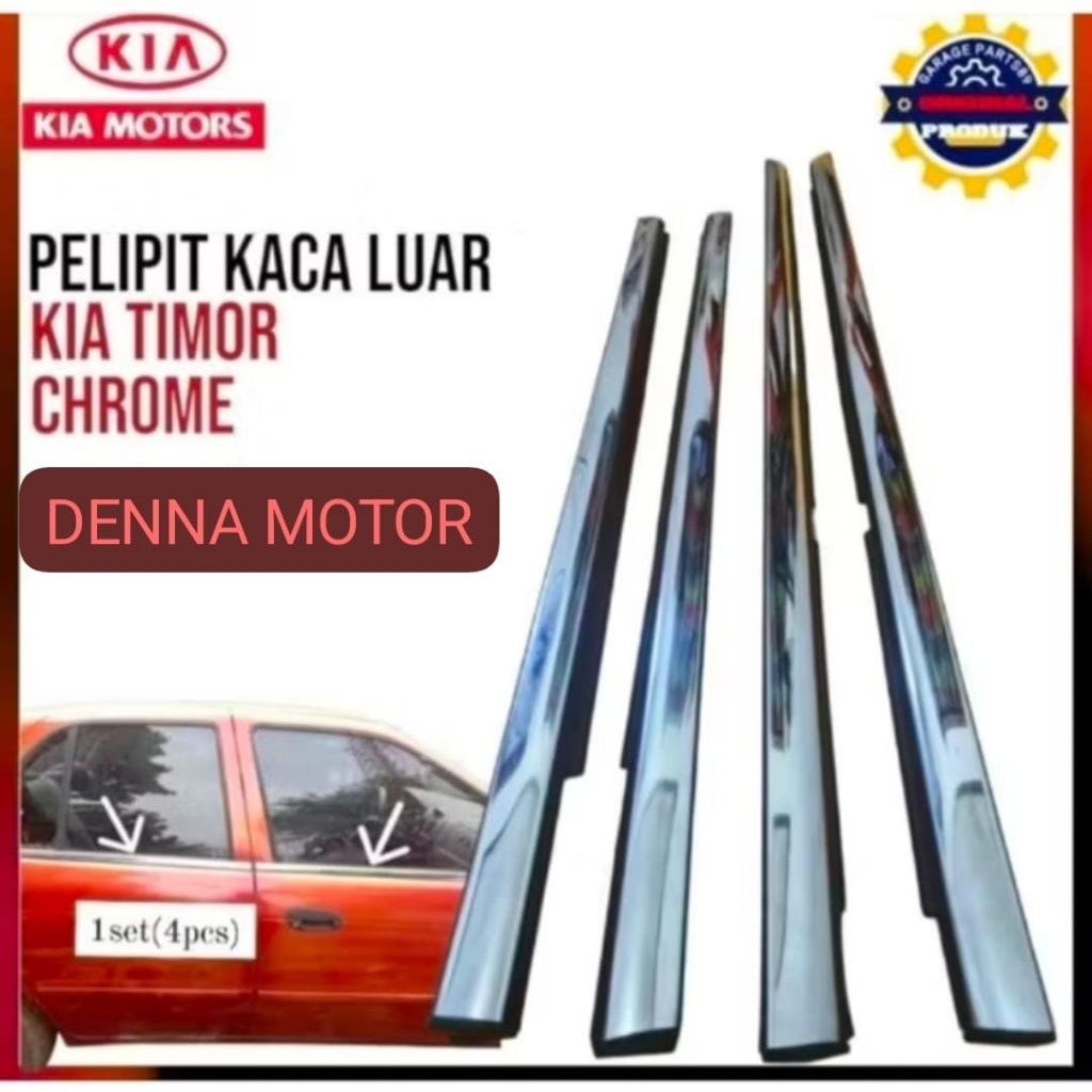 karet pelipit kaca luar water strip kaca luar mobil KIA TIMOR SOHC DOHC