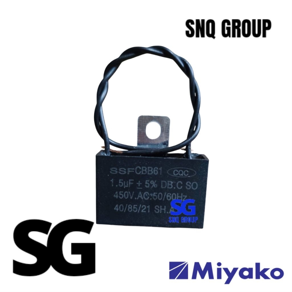 Kapasitor kipas angin miyako berdiri, dinding, gantung dll - Capasitor kipas angin miyako