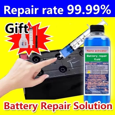 500ml Cairan Elektrolit Aki Kering Motor Mobil Cairan Perbaikan Aki Cairan Elektrolit Aki Kering Mem