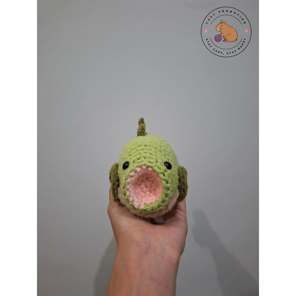 Crochet Bass Fish / Amigurumi Bass Fish / Boneka Rajut Ikan Bass