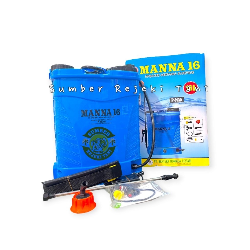 alat semprot tanaman / sprayer gendong elektrik MANNA 16 Liter