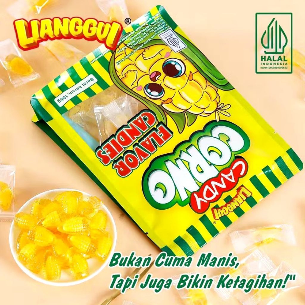 

Lianggui Permen Viral Rasa Jagung Candy Corn 108gr HALAL
