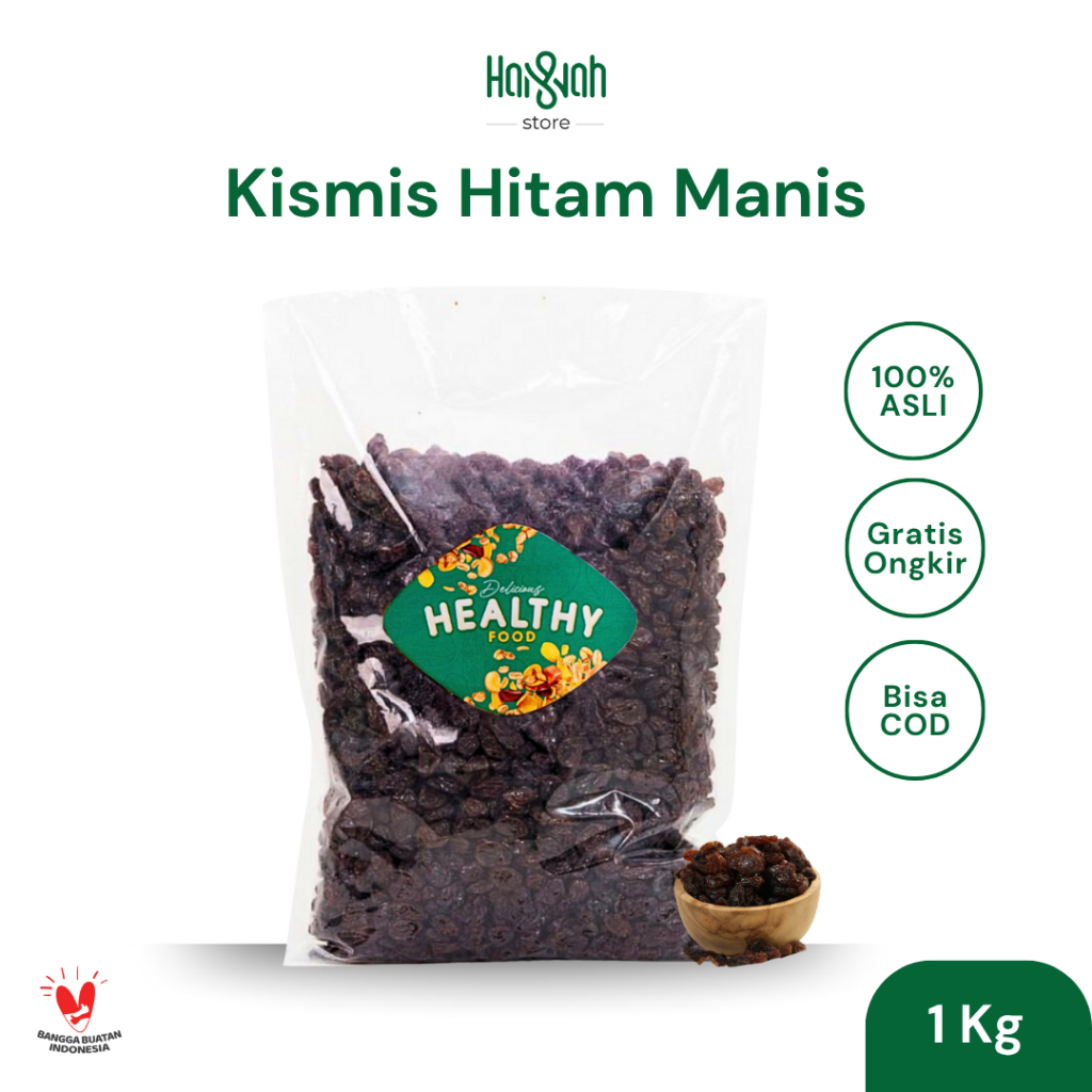 

Kismis Hitam Dark Raisins 1 Kg Oleh Oleh Haji Umroh Premium
