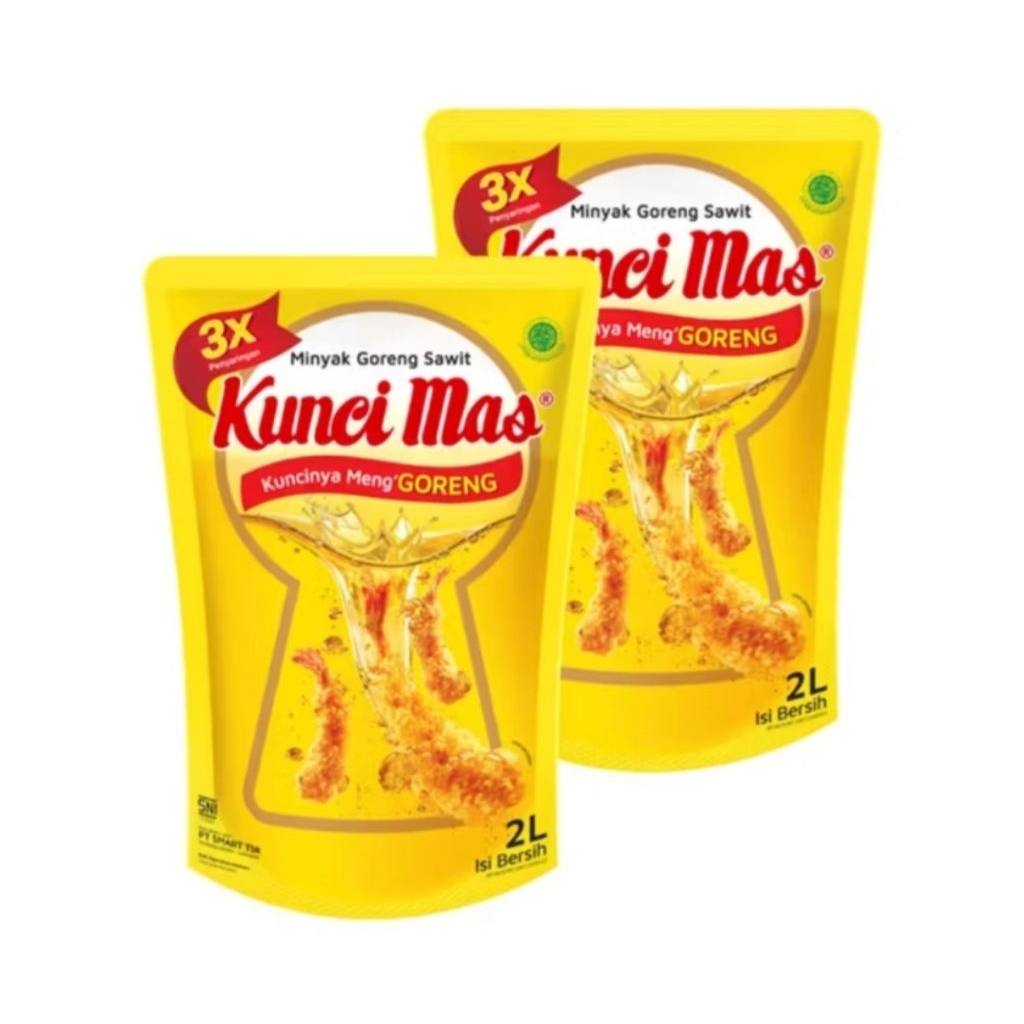 

Minyak goreng Kunci Mas 2Lx2