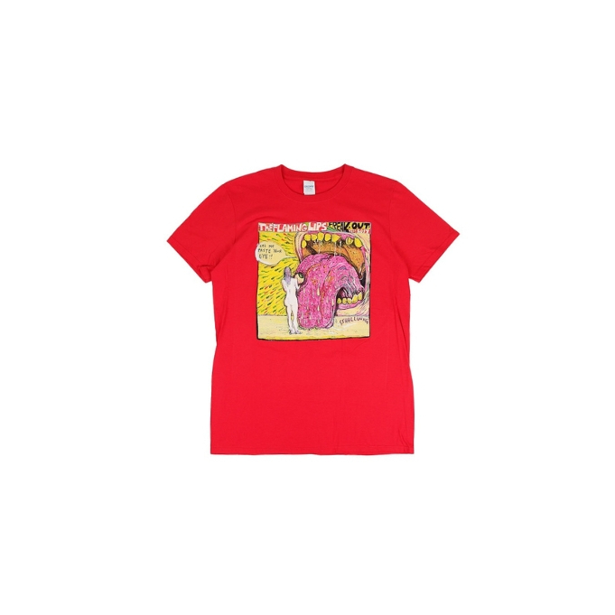 Kaos Band The Flaming Lips Freak Out Yes 2014 Tour (RARE) Tshirt Red