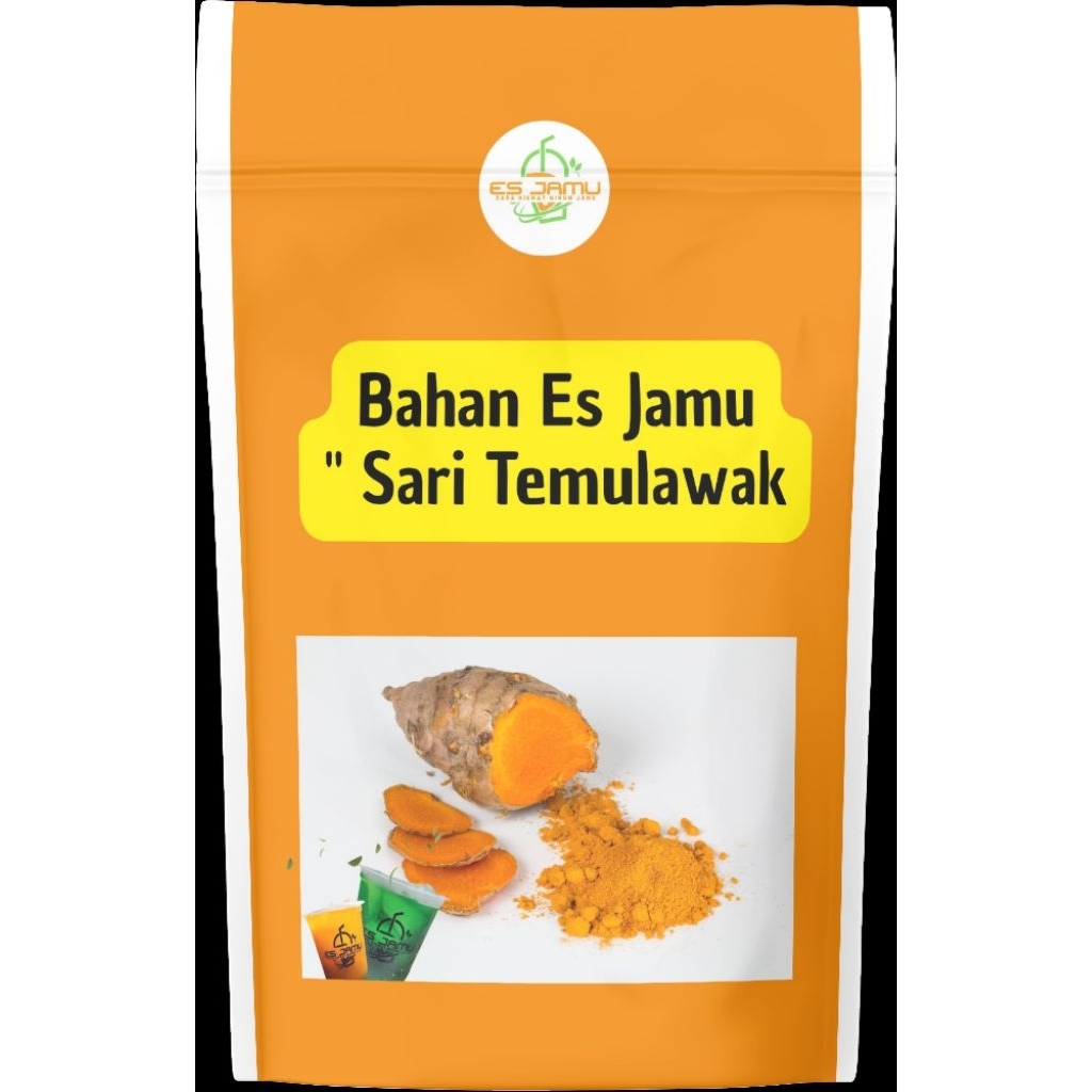 

Bahan es jamu ( Sari Temulawak )