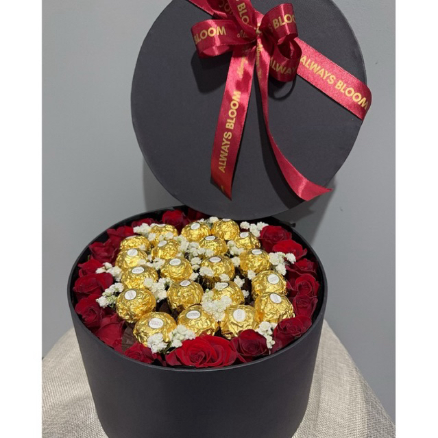 

BUNGA COKLAT BOX/FLOWER BOX CHOCOLAT/BUKET BUNGA COKLAT/KADO VALENTINE