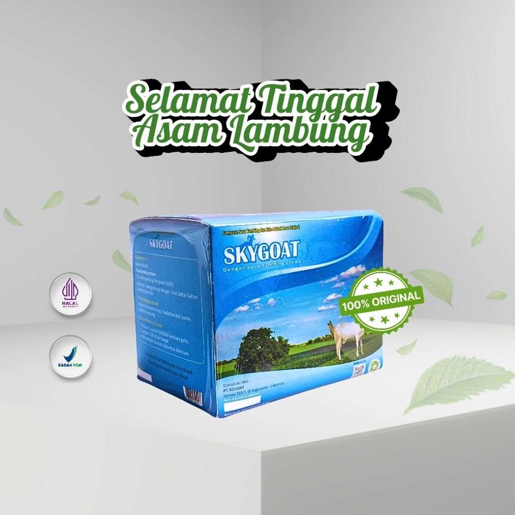 

Skygoat Susu Kambing Etawa Asli 10 Sachet - Sehat untuk Lambung & Imun - Cocok untuk Anak & Dewasa