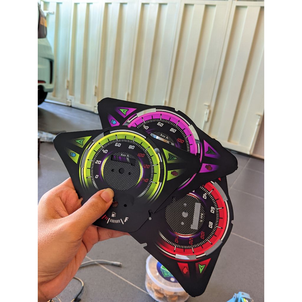 papan speedometer custom honda vario 110 led panel spidometer custom honda vario 110 led
