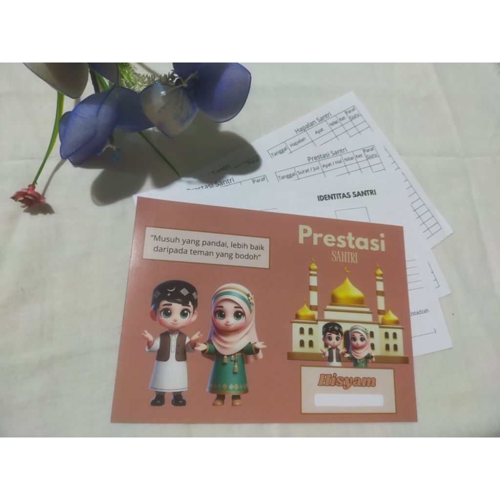 

Buku Prestasi Iqri / Al Qur'an Santri Costume Estetik