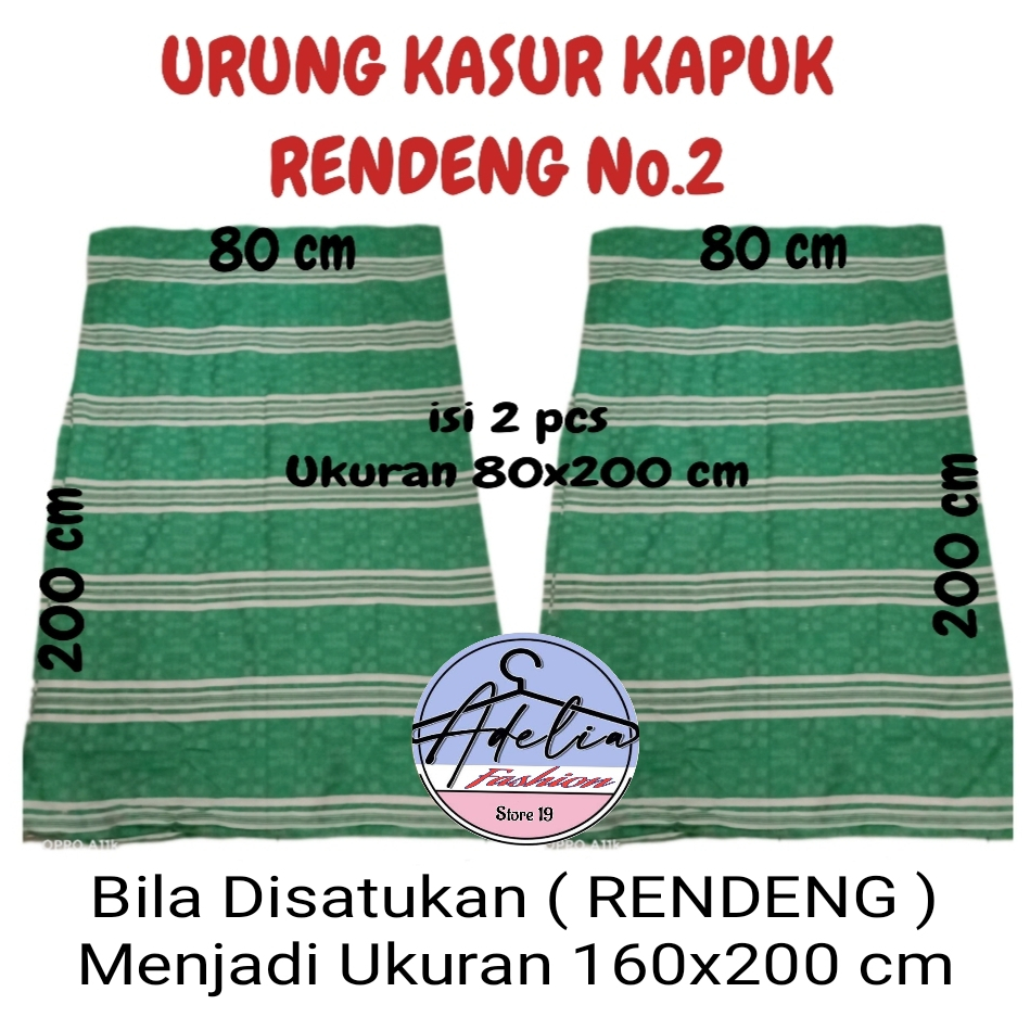 Urung Kasur Kapuk Dames Sebelah Uk.80x200 Cm Model Salur Sarung Kasur Isi Kapuk Kulit Kasur Kapuk / 