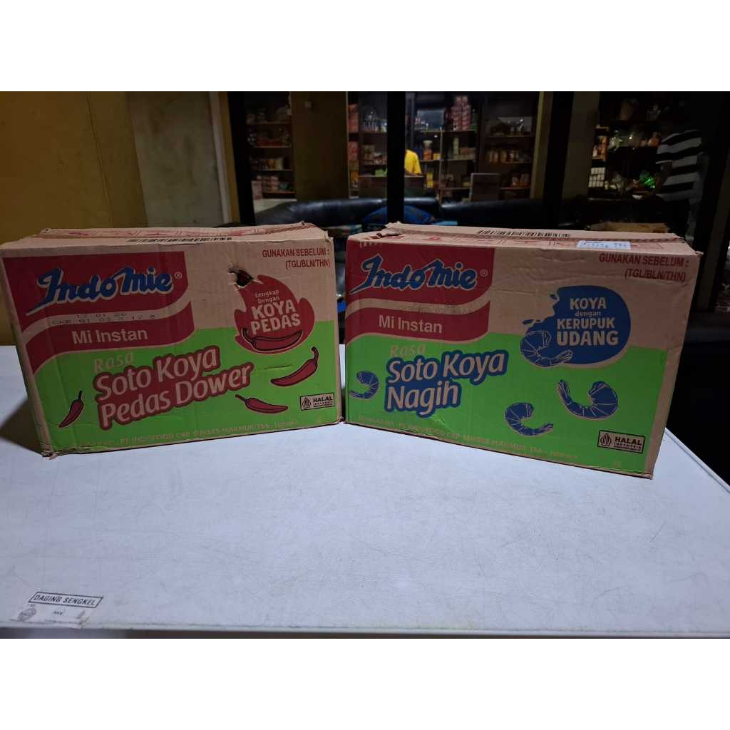 

indomie kuah rawon pedas merconH -INDOMIE SOTO KOYA NAGIH-Indomie Mi Instan Soto Koya Pedas Dower satu dus isi 40pcs mie instan populer