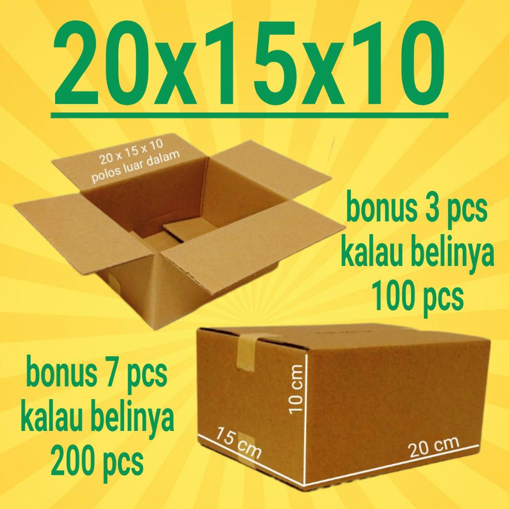 

Kardus Packing Ukuran 20x15x10