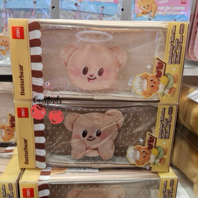 

MINISO x Butterbear‼️Double Zipper Stationary Case / Kotak Pensil Butterbear Collection (23x11,5x6,5cm)