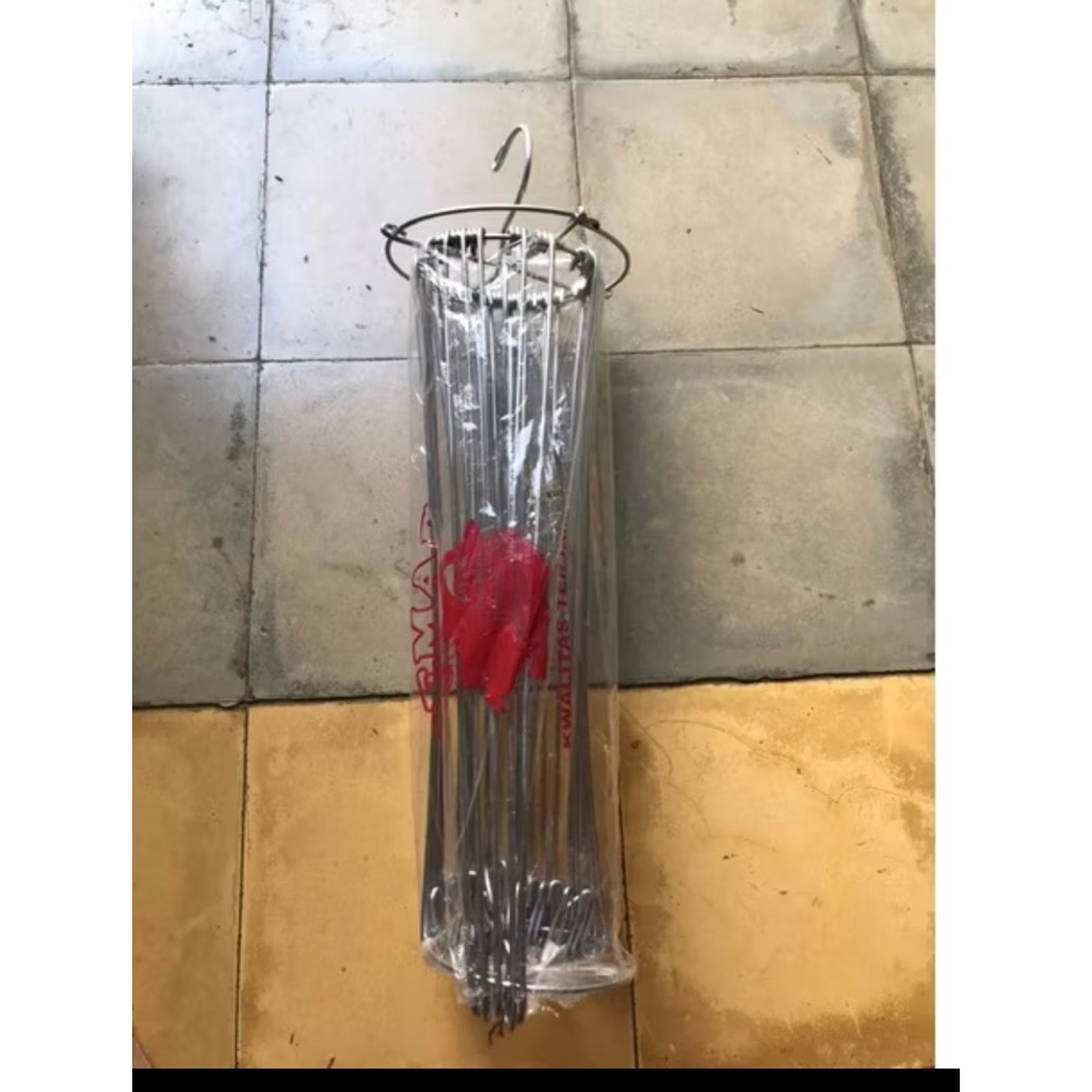 Lukchup_20 Folding Baju Bayi Besi 24 Stick/ Jemuran Baju Besi/Hanger Baju Bayi Stainles