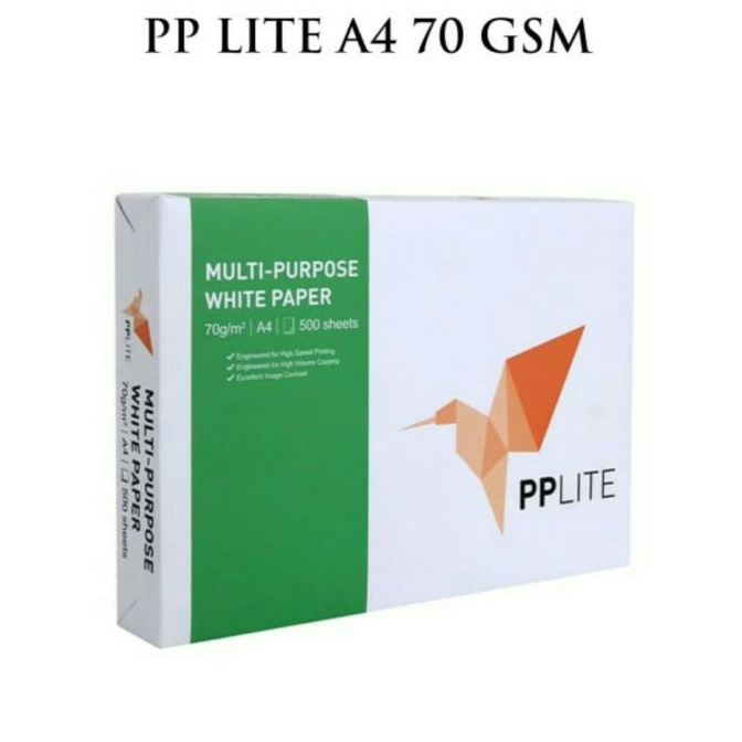 

KODE J76D Kertas HVS A4 7 75 Gr PP Lite PaperOne AONE BMO Per Rim Isi 5 Lbr