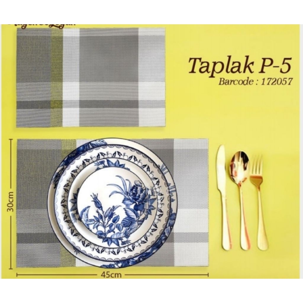 Tatakan piring meja makan Taplak piring makan meja tatakan piring