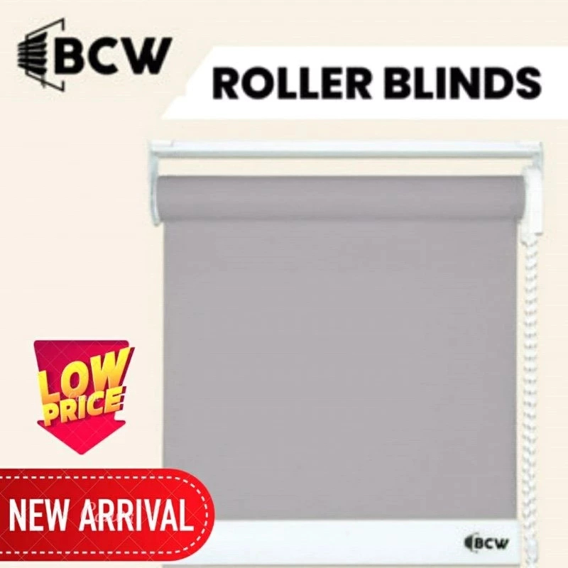 BCW Roller Blind Blackout 100% Headrail Tirai Jendela --Tirai Gulung Jendela Custom