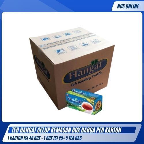

Teh Celup Hangat 30 Tea Bag | 1 Karton isi 48 Box | Teh Kantong Praktis Ekonomis [INSTAN/SAMEDAY]