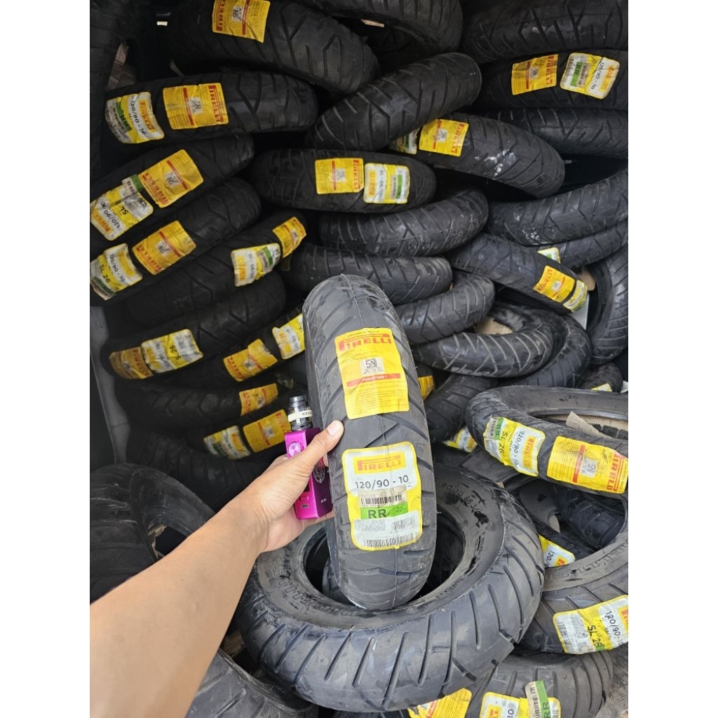 BAN TUBELESS IMPORT 120/90 RING 10 . BAN CUSTOM BIKE HONDA MONKEY Z50 GORILLA DLL.