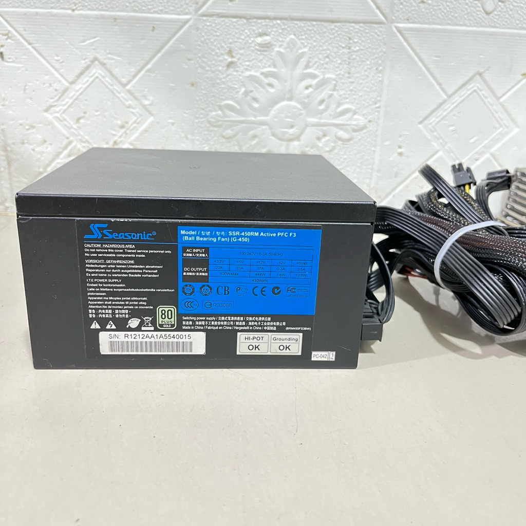 PSU GAMING SEASONIC G 450W 80+ GOLD MODULAR