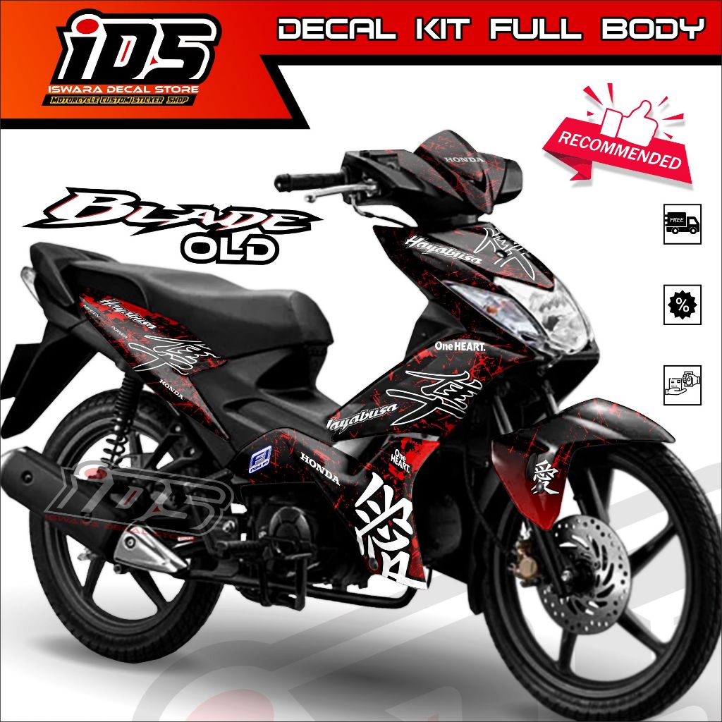 Decal Sticker Blade Old Decal Blade Old Stiker Blade 110 125 Old Full Body OLD Hayabusa