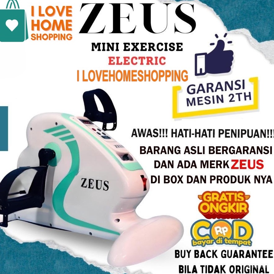 KODE U35H Zeus Mini Bike  Zeus Mini Elektrik Bike  Sepeda Statis Terapi  sepeda terapi statis