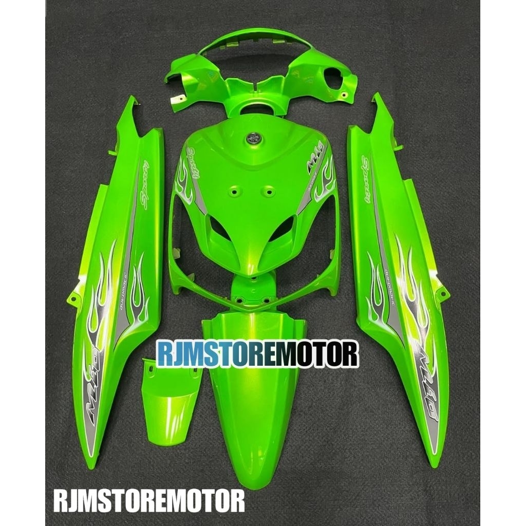 full body halus yamaha mio smile hijau xeralic gold