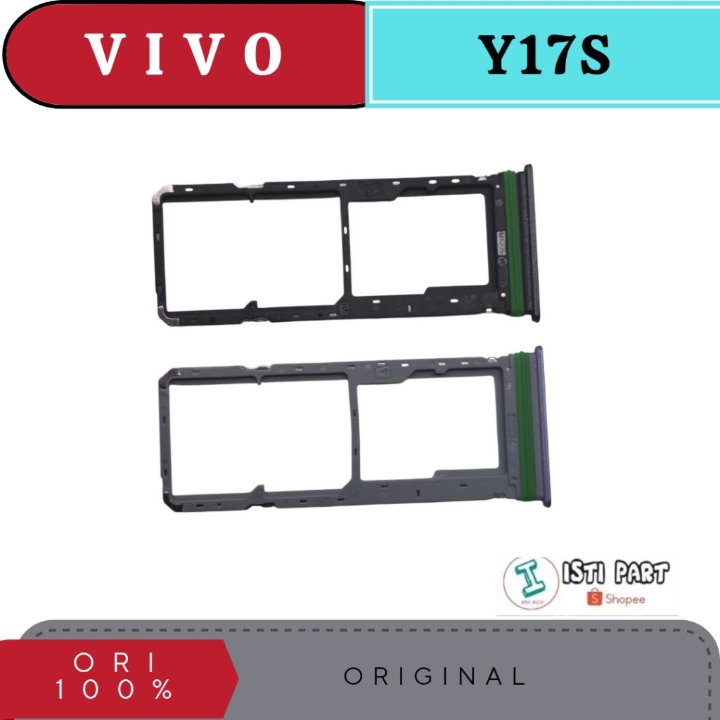 simtray vivo y17s plus karet pengaman