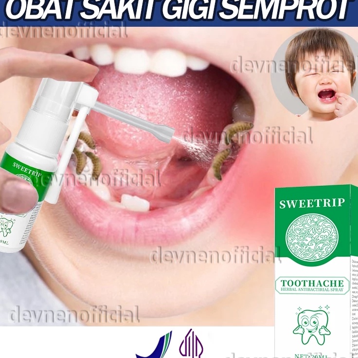 Model Baru SWEETRIP Obat Sakit Gigi Semprot Odol Sakit Gigi Berlubang Semprot Obat buat gigi berluba