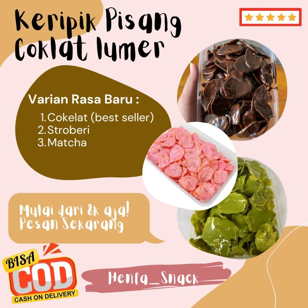 

KRIPIK PISANG COKLAT LUMER | 75 GRAM