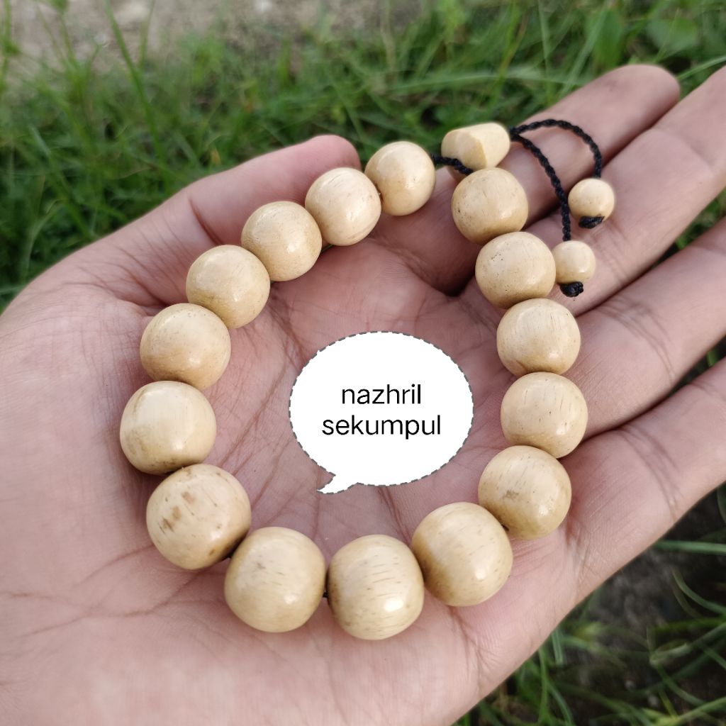 gelang pria kayu kemuning besar -+ 12 mm