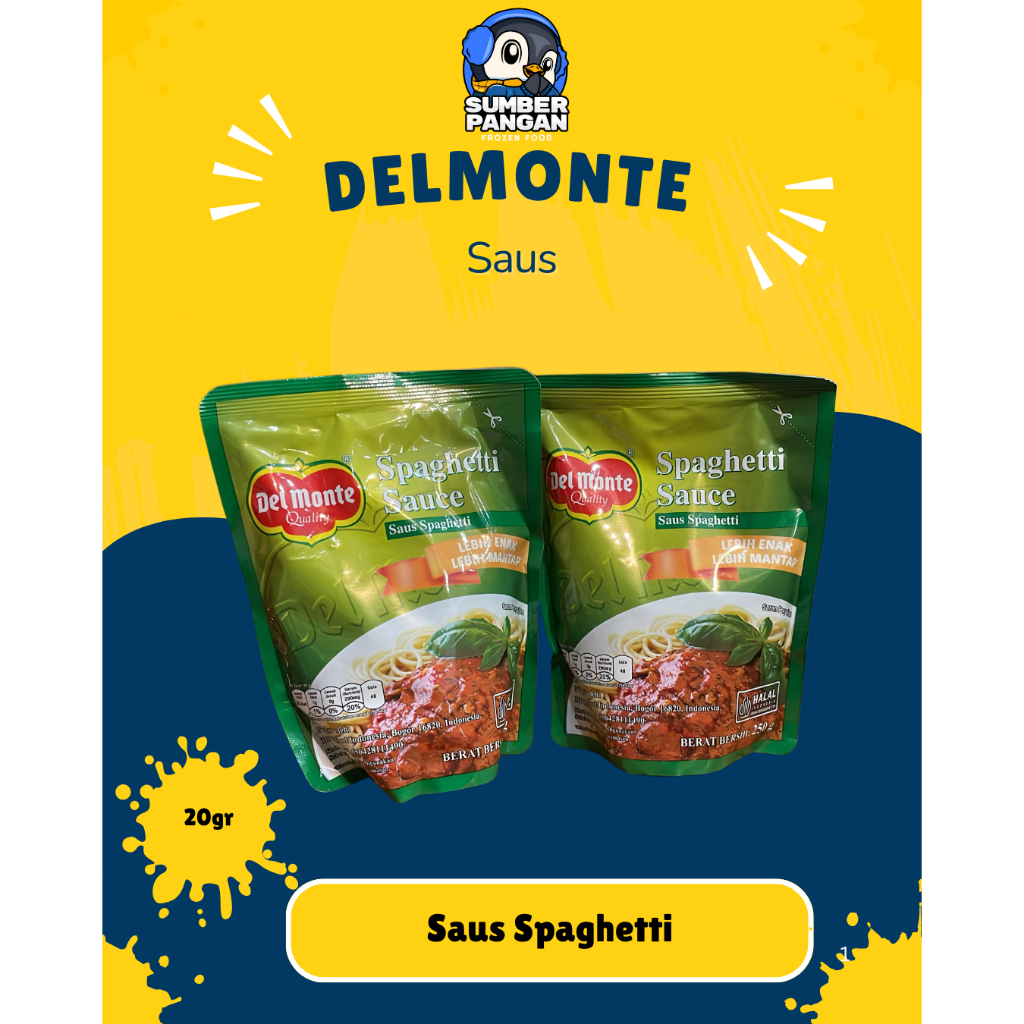

Del Monte Saus Spaghetti Sauce Berat Bersih 20gr
