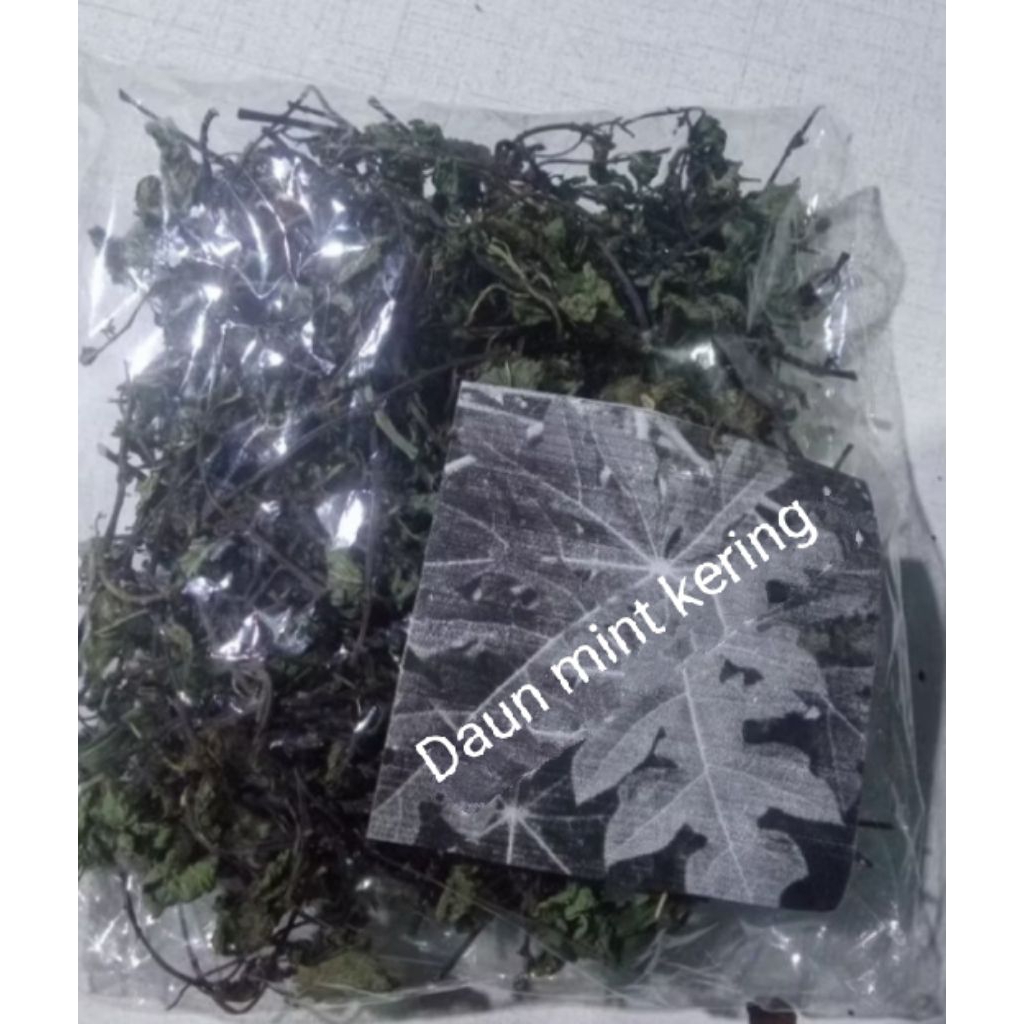 

Daun mint kering .disebut keresmen