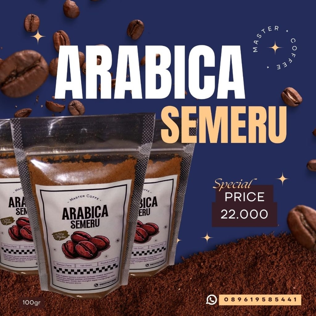 

Kopi Arabica Semeru Murni - Master Coffe 100Gram