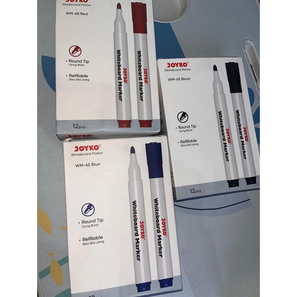 

Spidol Whiteboard Joyko WM65 | Whiteboard Marker Spidol Papan Putih