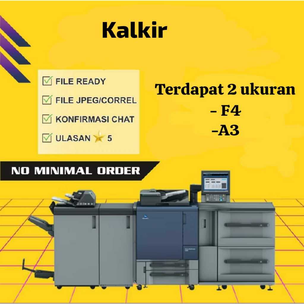 

PRINT KERTAS KALKIR/KERTAS KALKIR 2 UKURAN
