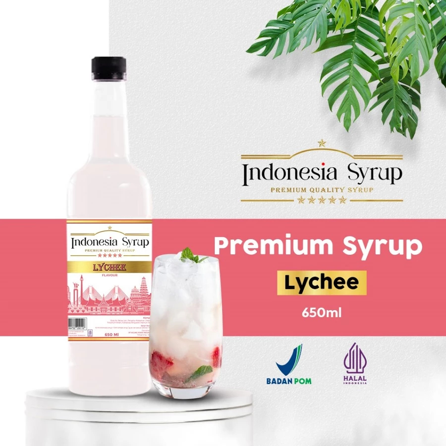 

Indonesia Syrup Lychee Flavour 650ml / Sirup Leci