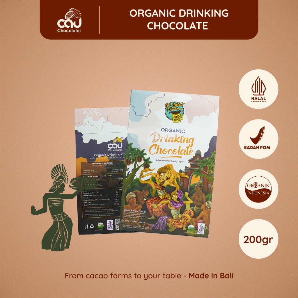 

Organic Drinking Chocolate / Bubuk Minuman Coklat Premium 200 gr Edisi Es Coklat Kultur
