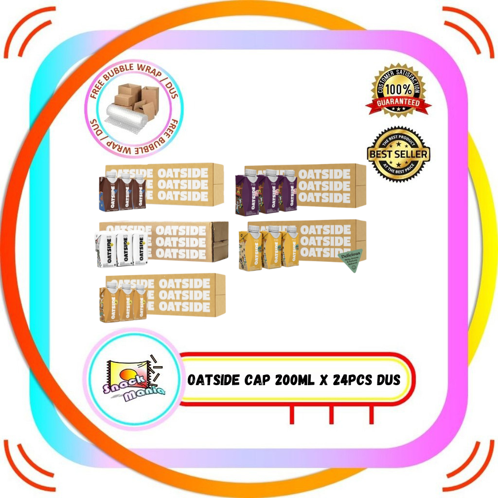 

Oatside Susu Oat CAP Milk Barista | Chocolate | Coffee ~ 200 ml x 24 pcs DUS Coklat Kopi