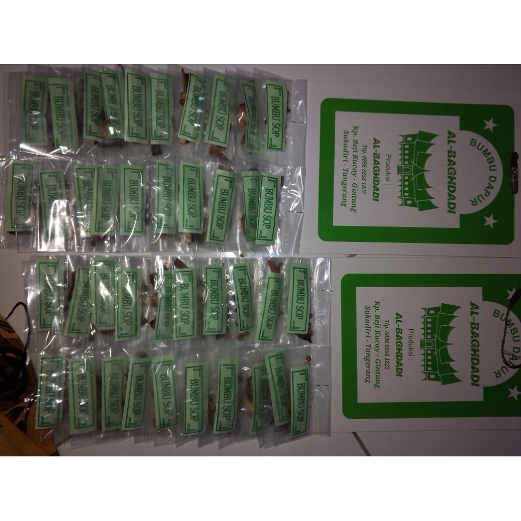 

bumbu sop rempah rempah pilihan yg sudah pasti berkualitas tinggal pakai
