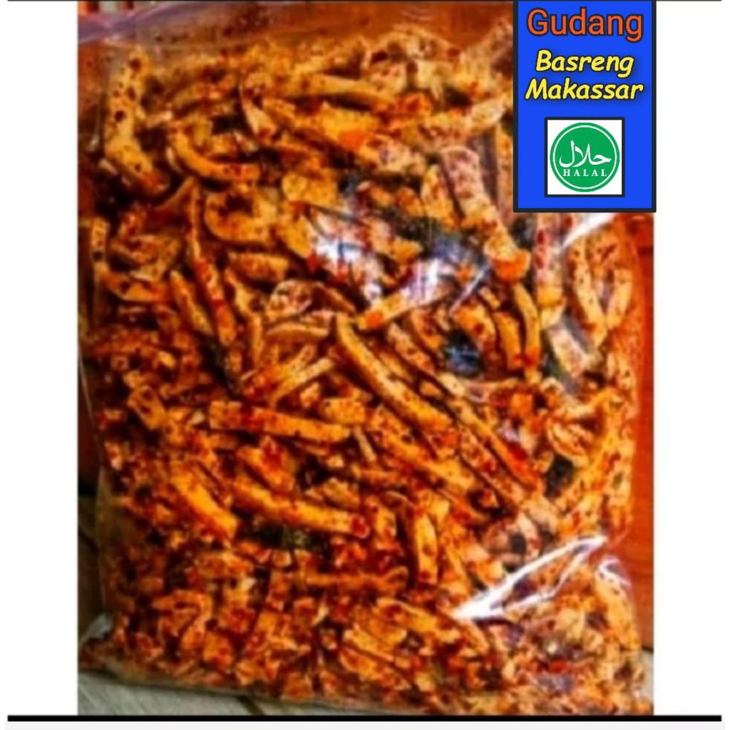 

❤Gudang Basreng Makassar❤Basreng 1 Kg Pedas Daun Jeruk Ori bisa COD