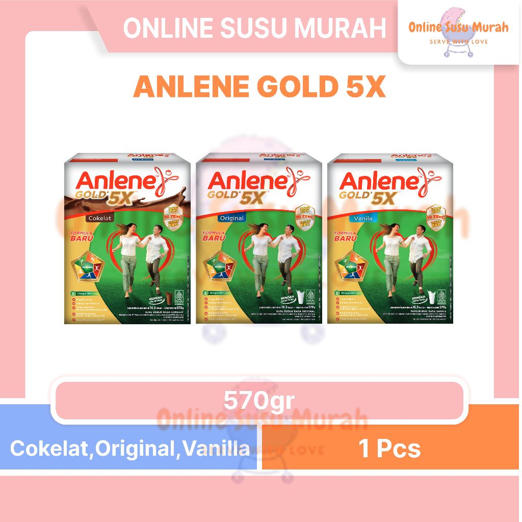 

ANLENE GOLD 5X 570 GR SUSU DEWASA 570GR SSKD