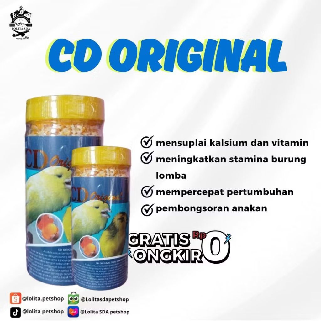 CD craft original pakan burung kenari sehat anakan sari telur vitamin rajin bunyi gacor berkicau
